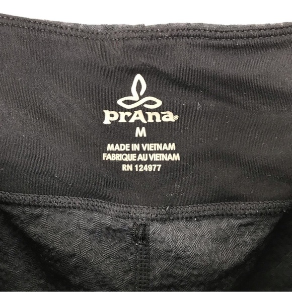 PRANA Misty Jacquard Knickers Cropped Leggings M - Picture 6 of 7